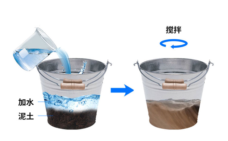 土壤水分監(jiān)測系統(tǒng)安裝之攪拌泥土